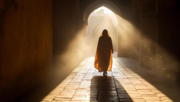 Scholar guiding students